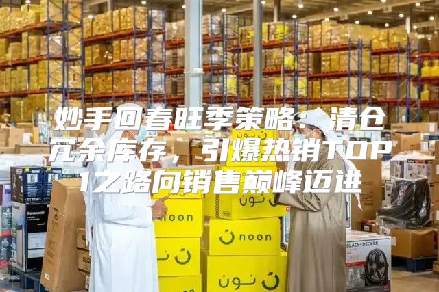 妙手回春旺季策略：清仓冗余库存，引爆热销TOP1之路向销售巅峰迈进