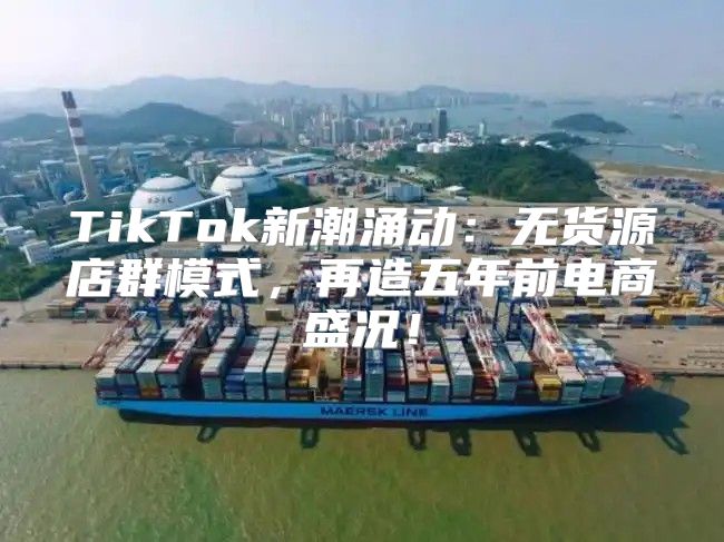 TikTok新潮涌动：无货源店群模式，再造五年前电商盛况！