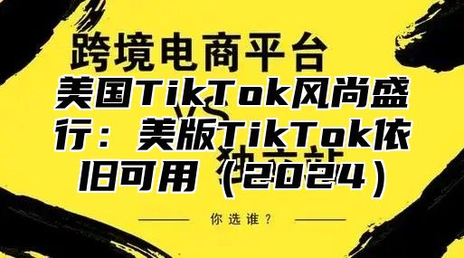美国TikTok风尚盛行：美版TikTok依旧可用2025