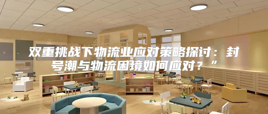 双重挑战下物流业应对策略探讨：封号潮与物流困境如何应对？”