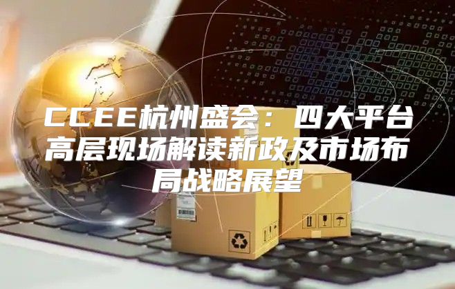 CCEE杭州盛会：四大平台高层现场解读新政及市场布局战略展望