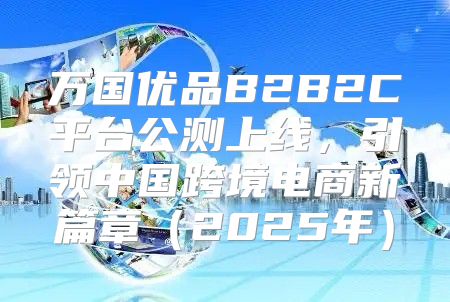 万国优品B2B2C平台公测上线，引领中国跨境电商新篇章2025年