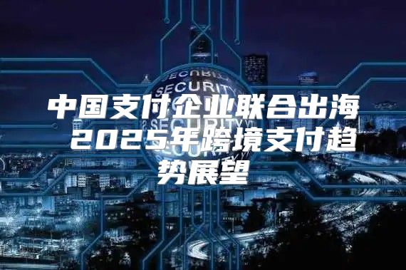 中国支付企业联合出海 2025年跨境支付趋势展望
