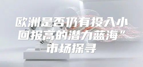 欧洲是否仍有投入小回报高的潜力蓝海”市场探寻