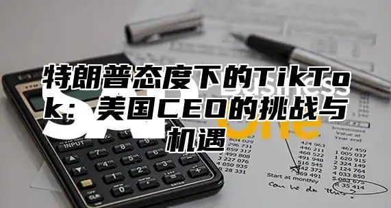 特朗普态度下的TikTok：美国CEO的挑战与机遇
