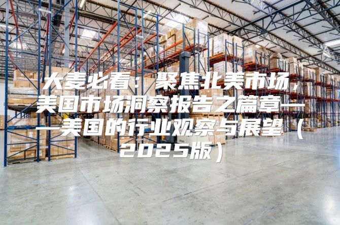 大麦必看：聚焦北美市场，美国市场洞察报告之篇章——美国的行业观察与展望2025版