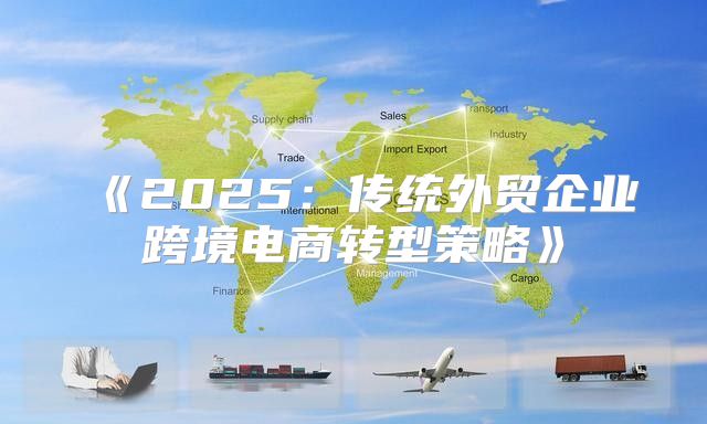 2025传统外贸企业跨境电商转型策略