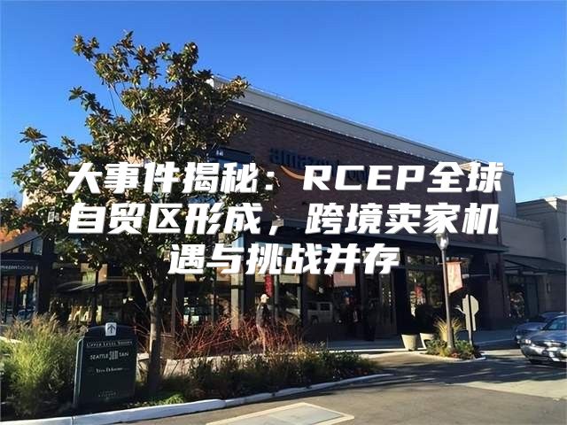 大事件揭秘：RCEP全球自贸区形成，跨境卖家机遇与挑战并存