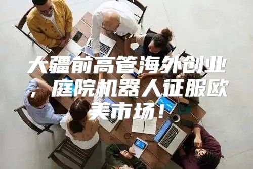 大疆前高管海外创业，庭院机器人征服欧美市场！