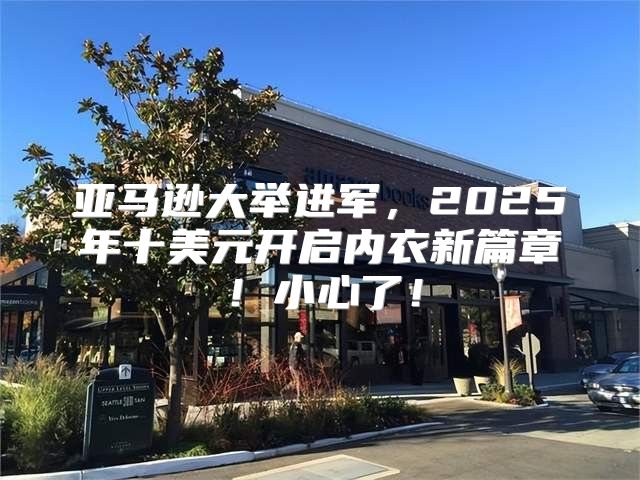 亚马逊大举进军，2025年十美元开启内衣新篇章！小心了！
