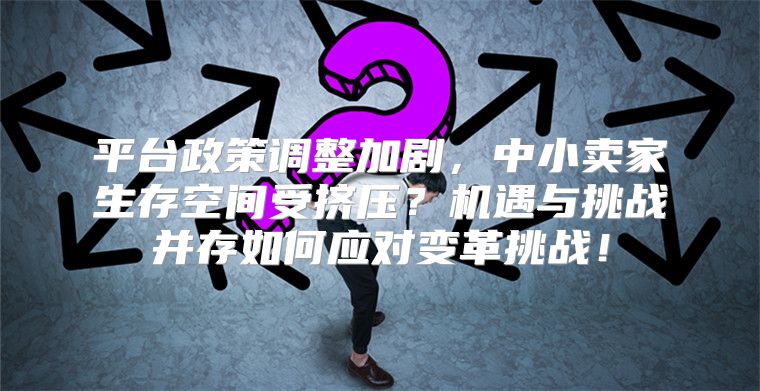 平台政策调整加剧，中小卖家生存空间受挤压？机遇与挑战并存如何应对变革挑战！