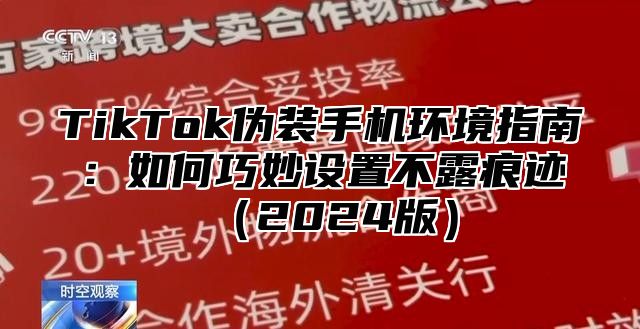 TikTok伪装手机环境指南：如何巧妙设置不露痕迹2025版