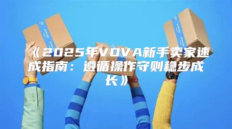 2025年VOVA新手卖家速成指南：遵循操作守则稳步成长