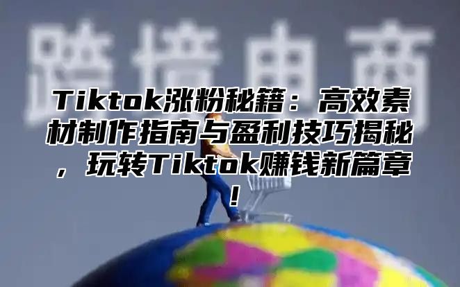 Tiktok涨粉秘籍：高效素材制作指南与盈利技巧揭秘，玩转Tiktok赚钱新篇章！