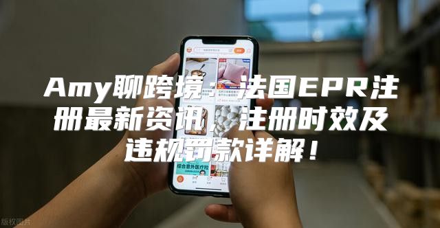 Amy聊跨境：法国EPR注册最新资讯，注册时效及违规罚款详解！