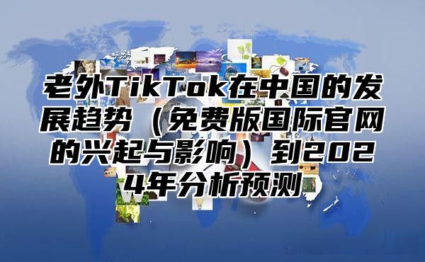 老外TikTok在中国的发展趋势免费版国际官网的兴起与影响到2025年分析预测