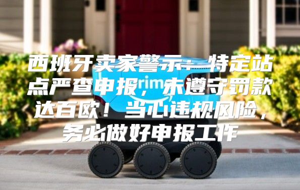 西班牙卖家警示：特定站点严查申报，未遵守罚款达百欧！当心违规风险，务必做好申报工作