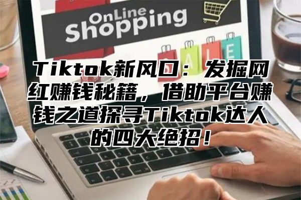 Tiktok新风口：发掘网红赚钱秘籍，借助平台赚钱之道探寻Tiktok达人的四大绝招！