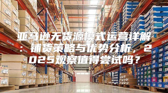 亚马逊无货源模式运营详解：铺货策略与优势分析，2025观察值得尝试吗？
