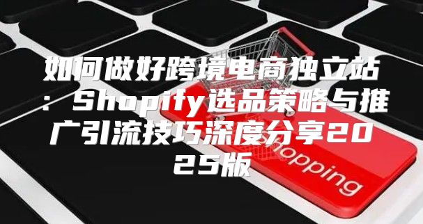 如何做好跨境电商独立站：Shopify选品策略与推广引流技巧深度分享2025版