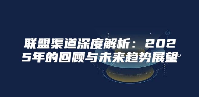 联盟渠道深度解析：2025年的回顾与未来趋势展望