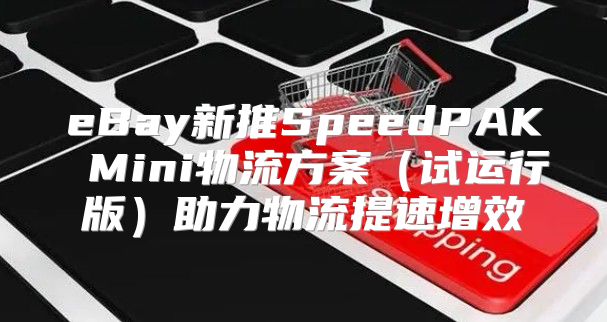 eBay新推SpeedPAK Mini物流方案试运行版助力物流提速增效