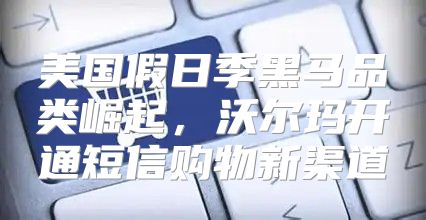 美国假日季黑马品类崛起，沃尔玛开通短信购物新渠道