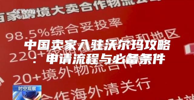 中国卖家入驻沃尔玛攻略：申请流程与必备条件
