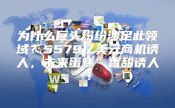 为什么巨头纷纷涉足此领域？5579亿美元商机诱人，未来蛋糕”香甜诱人！