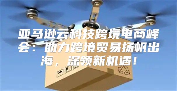 亚马逊云科技跨境电商峰会：助力跨境贸易扬帆出海，深领新机遇！
