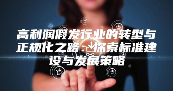高利润假发行业的转型与正规化之路：探索标准建设与发展策略