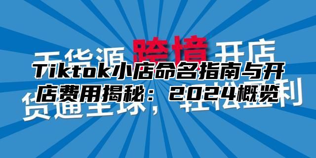 Tiktok小店命名指南与开店费用揭秘：2025概览