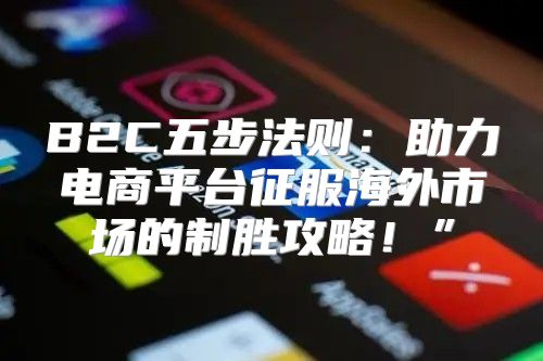 B2C五步法则：助力电商平台征服海外市场的制胜攻略！”