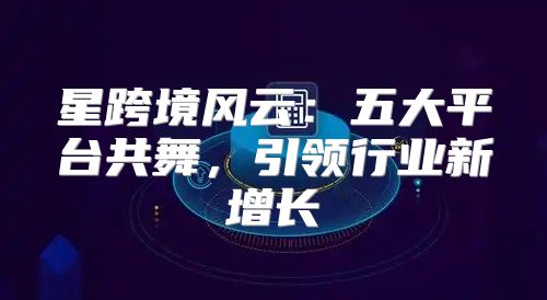 星跨境风云：五大平台共舞，引领行业新增长