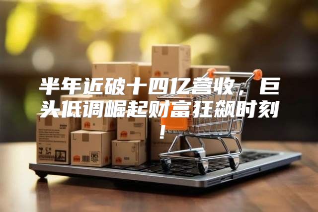 半年近破十四亿营收，巨头低调崛起财富狂飙时刻！