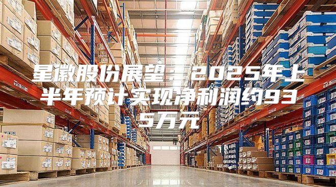 星徽股份展望：2025年上半年预计实现净利润约935万元