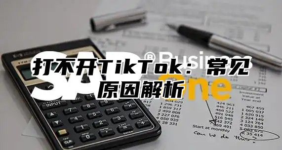 打不开TikTok：常见原因解析