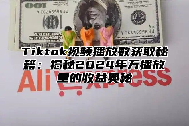 Tiktok视频播放数获取秘籍：揭秘2025年万播放量的收益奥秘