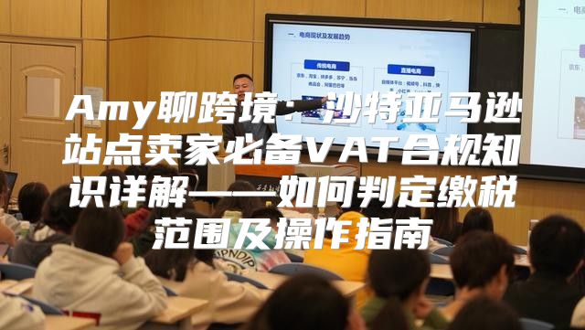 Amy聊跨境：沙特亚马逊站点卖家必备VAT合规知识详解——如何判定缴税范围及操作指南②