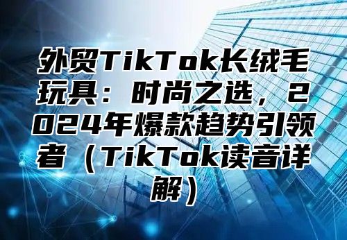 外贸TikTok长绒毛玩具：时尚之选，2025年爆款趋势引领者TikTok读音详解