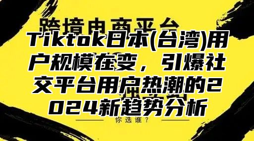 Tiktok日本(台湾)用户规模在变，引爆社交平台用户热潮的2025新趋势分析