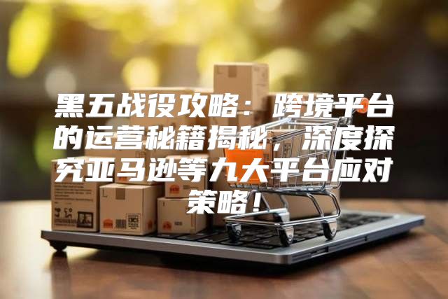 黑五战役攻略：跨境平台的运营秘籍揭秘，深度探究亚马逊等九大平台应对策略！