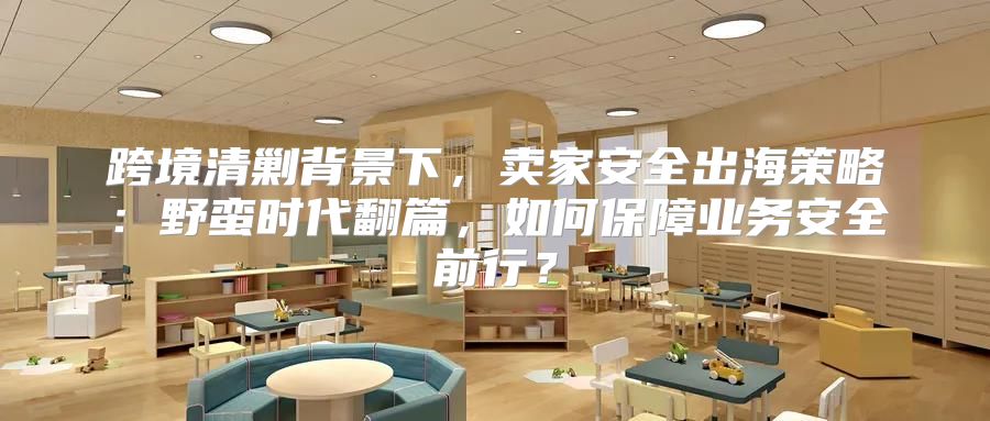 跨境清剿背景下，卖家安全出海策略：野蛮时代翻篇，如何保障业务安全前行？