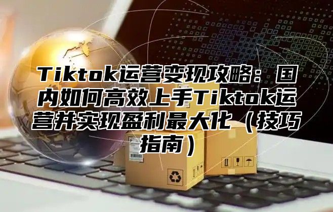 Tiktok运营变现攻略：国内如何高效上手Tiktok运营并实现盈利最大化技巧指南
