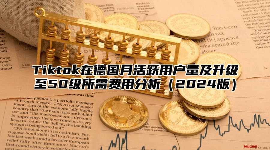 Tiktok在德国月活跃用户量及升级至50级所需费用分析2025版