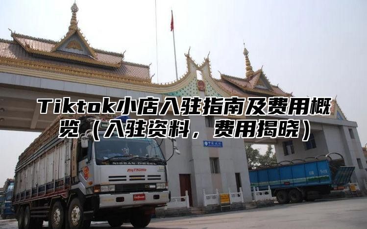 Tiktok小店入驻指南及费用概览入驻资料，费用揭晓