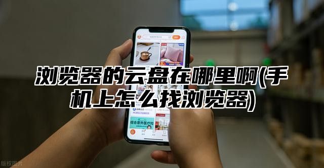浏览器的云盘在哪里啊(手机上怎么找浏览器)