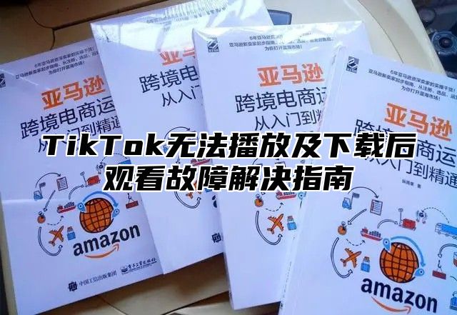 TikTok无法播放及下载后观看故障解决指南