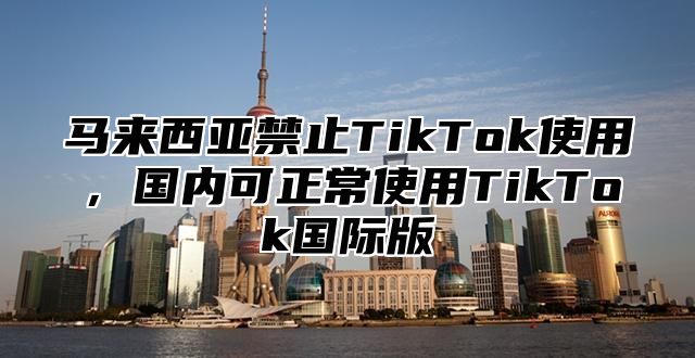 马来西亚禁止TikTok使用，国内可正常使用TikTok国际版