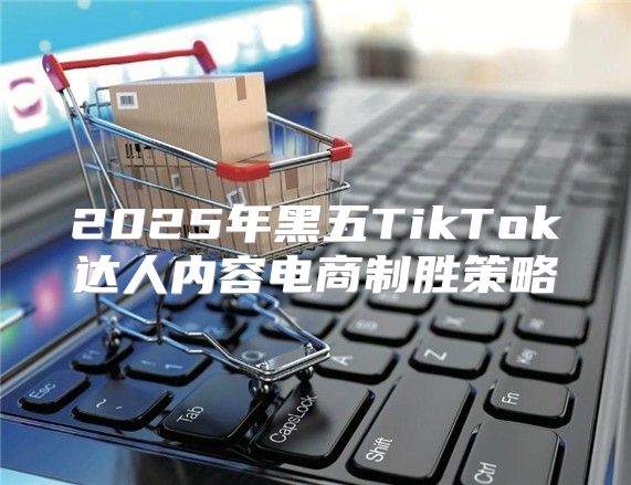 2025年黑五TikTok达人内容电商制胜策略